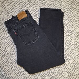 Levi's 511 Black Jeans Mens 40x30 A Denim Straight Leg Big E Premium Quality